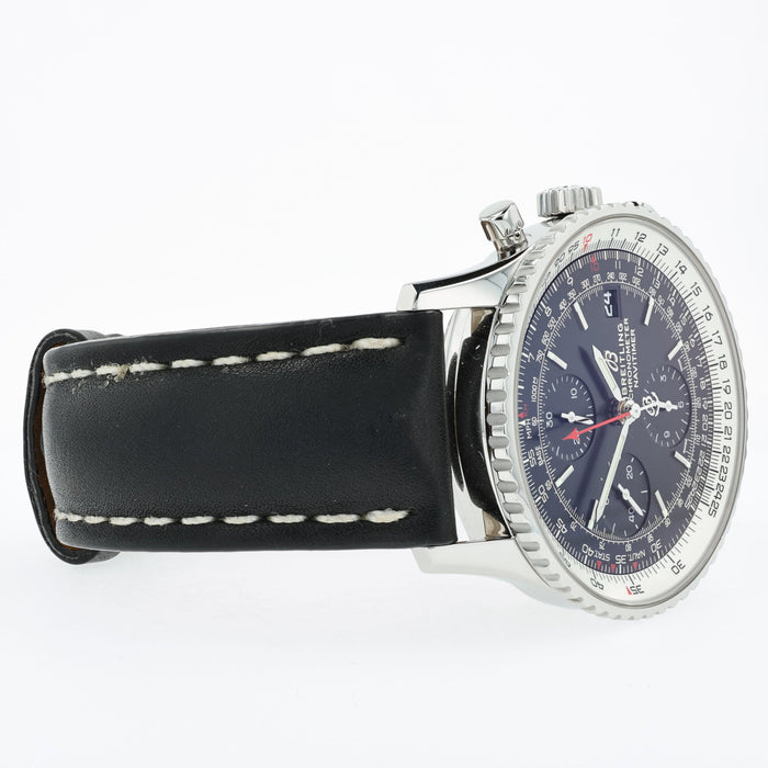 Breitling Navitimer Heritage Chronograph Black Dial Stainless Steel A13324