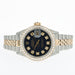 Rolex Lady-Datejust 26MM 18k Yellow Gold & Steel Blue Diamond Dial 69173
