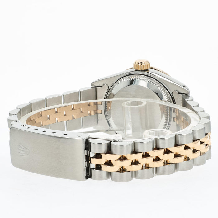 Rolex Lady-Datejust 26MM 18k Yellow Gold & Steel Blue Diamond Dial 69173