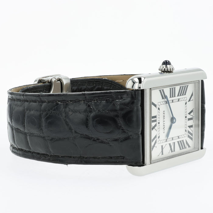 Cartier Tank Solo Large Quartz Silver Dial Stainless Steel W5200003 3169