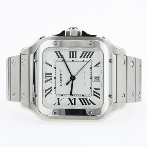 Cartier Santos De Cartier Large Silver Dial Stainless Steel WSSA0018 4072