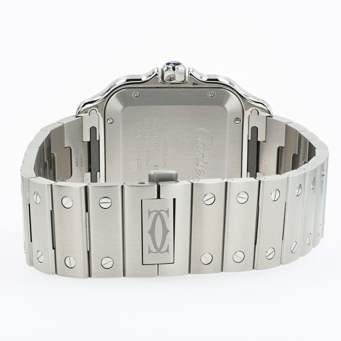 Cartier Santos De Cartier Large Silver Dial Stainless Steel WSSA0018 4072