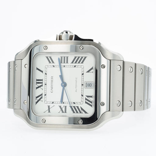 Cartier Santos De Cartier Large Silver Dial Stainless Steel WSSA0018 4072