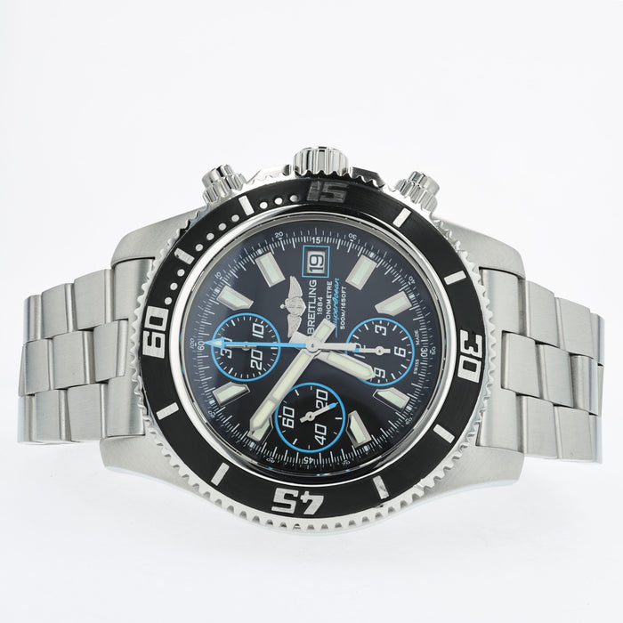 Breitling Superocean II Chronograph Blue & Black Dial Stainless Steel A13341