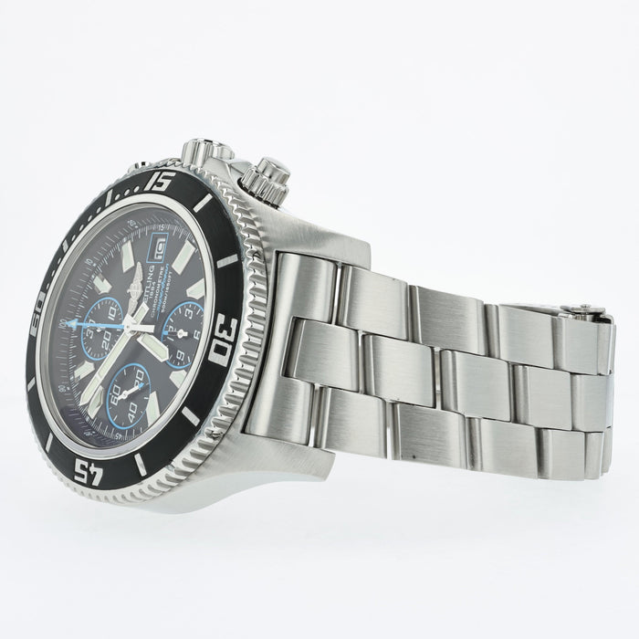Breitling Superocean II Chronograph Blue & Black Dial Stainless Steel A13341
