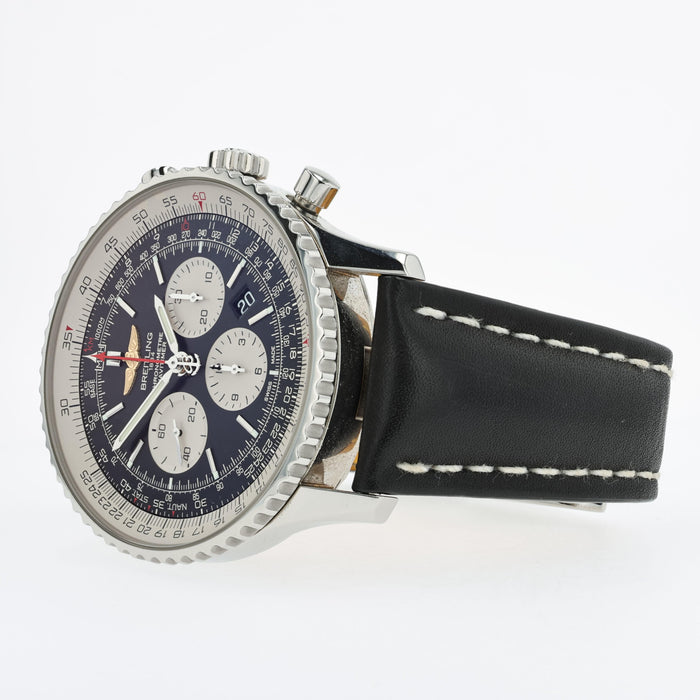 Breitling Navitimer 1 Chronograph 46mm Black Dial Stainless Steel AB0127