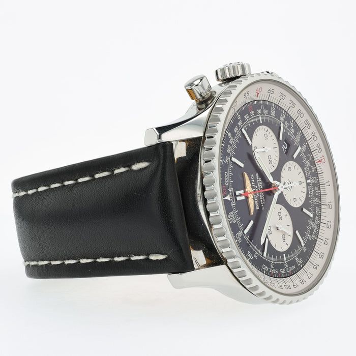 Breitling Navitimer 1 Chronograph 46mm Black Dial Stainless Steel AB0127