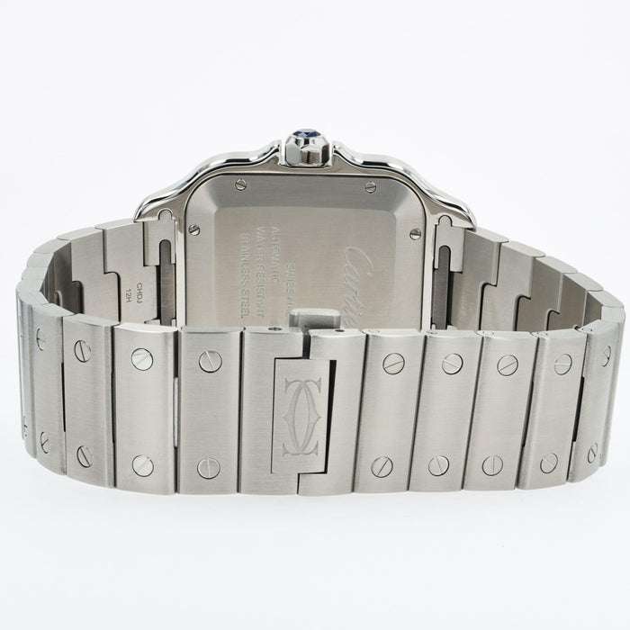 Cartier Santos Large Green Dial Automatic Stainless Steel WSSA0062 4072