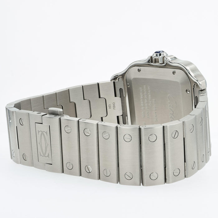 Cartier Santos Large Green Dial Automatic Stainless Steel WSSA0062 4072