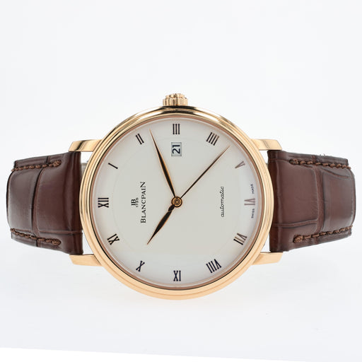 Blancpain Villeret Ultra Slim 18K Rose Gold Silver Dial 38MM 6223-3642-55B
