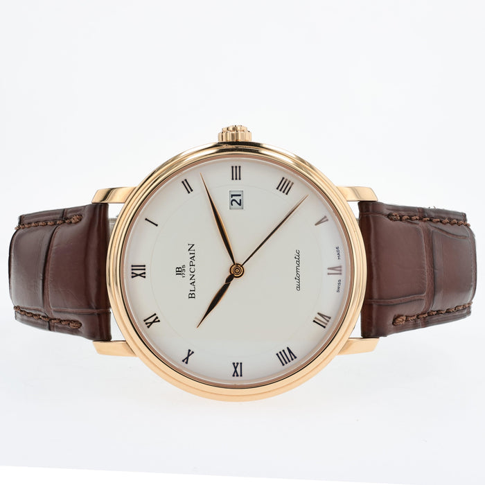 Blancpain Villeret Ultra Slim 18K Rose Gold Silver Dial 38MM 6223-3642-55B