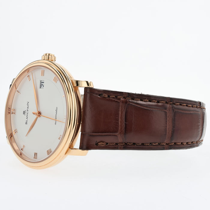 Blancpain Villeret Ultra Slim 18K Rose Gold Silver Dial 38MM 6223-3642-55B