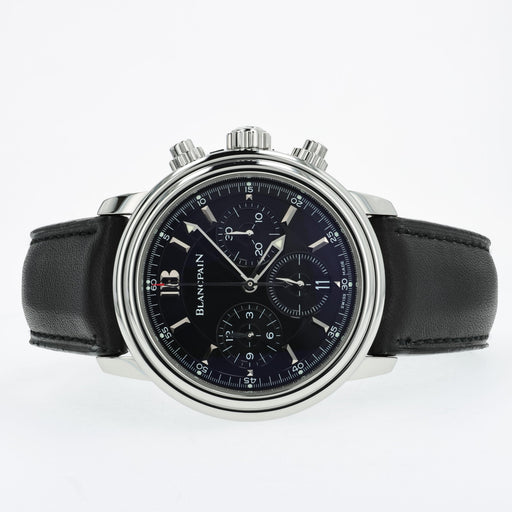 Blancpain Leman Chronograph Black Dial Stainless Steel 38mm 2185-1130-53
