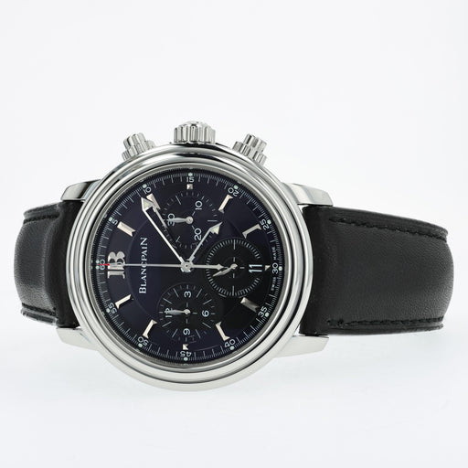 Blancpain Leman Chronograph Black Dial Stainless Steel 38mm 2185-1130-53