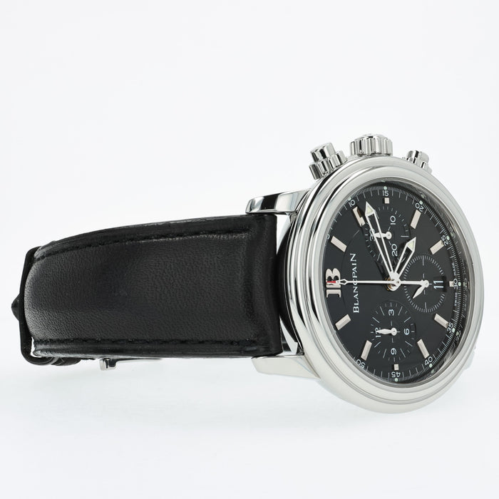 Blancpain Leman Chronograph Black Dial Stainless Steel 38mm 2185-1130-53