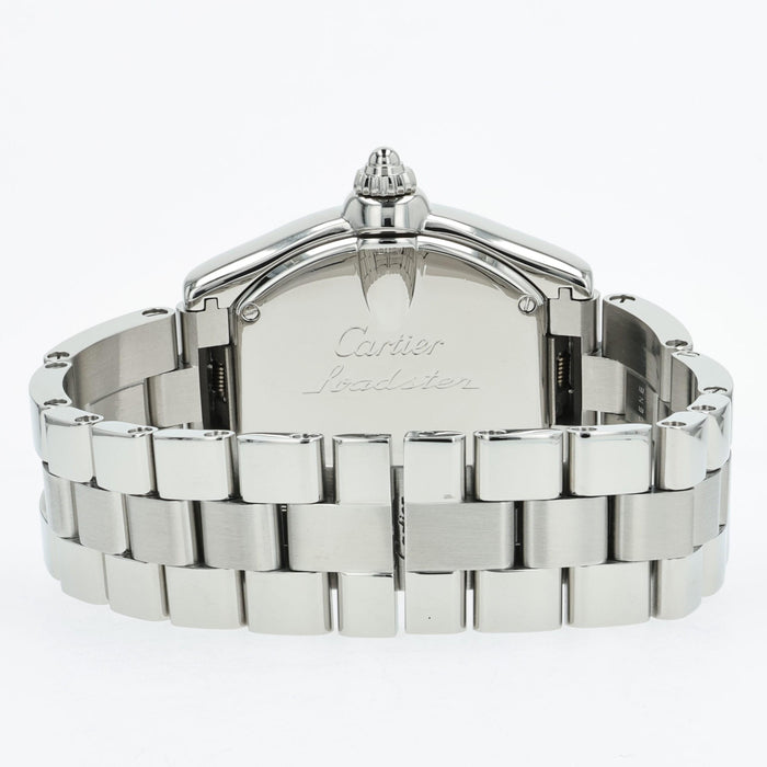 Cartier Roadster Ladies Small Silver Dial Quartz Stainless Steel W62016V3 2675