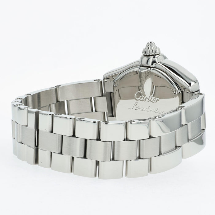 Cartier Roadster Ladies Small Silver Dial Quartz Stainless Steel W62016V3 2675