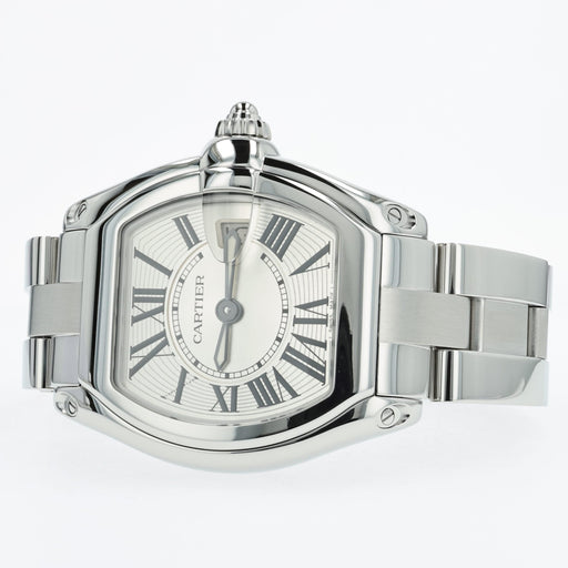 Cartier Roadster Ladies Small Silver Dial Quartz Stainless Steel W62016V3 2675