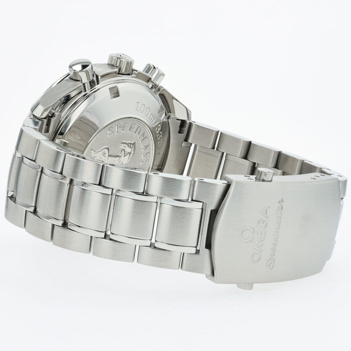 Omega Speedmaster Day Date GMT Silver Dial Stainless Steel Automatic 3221.30
