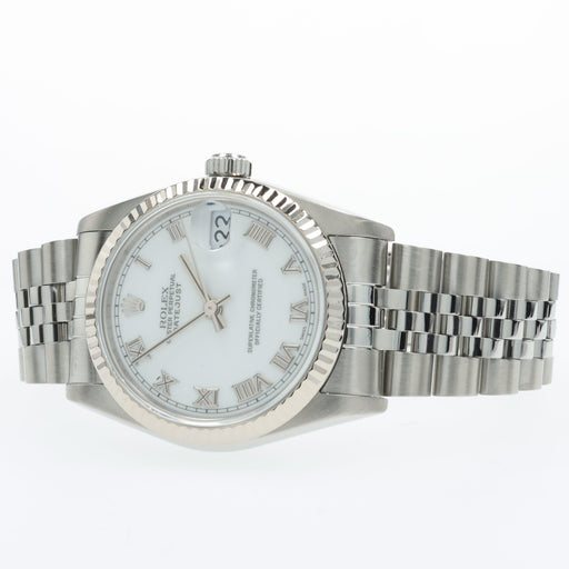 Rolex Datejust 31mm White Roman Numeral Dial Stainless Steel Jubilee 68274