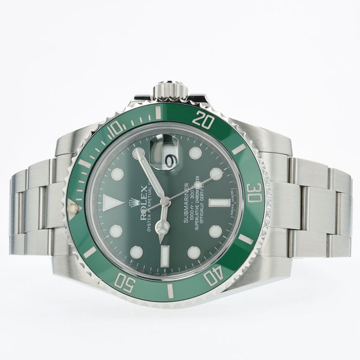 Rolex Submariner Date Green Dial Hulk Automatic Stainless Steel 40MM 116610LV