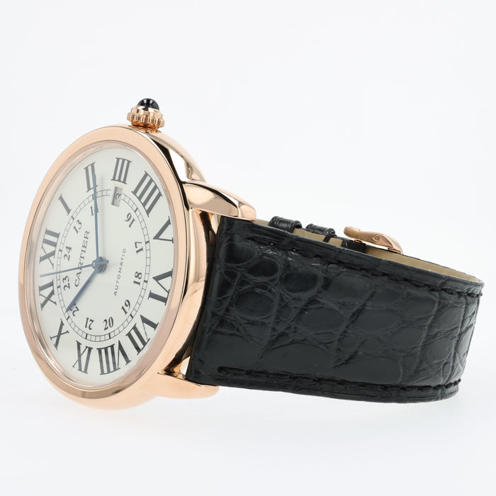Cartier Ronde Solo 18K Rose Gold Silver Dial Automatic W6701009 3516