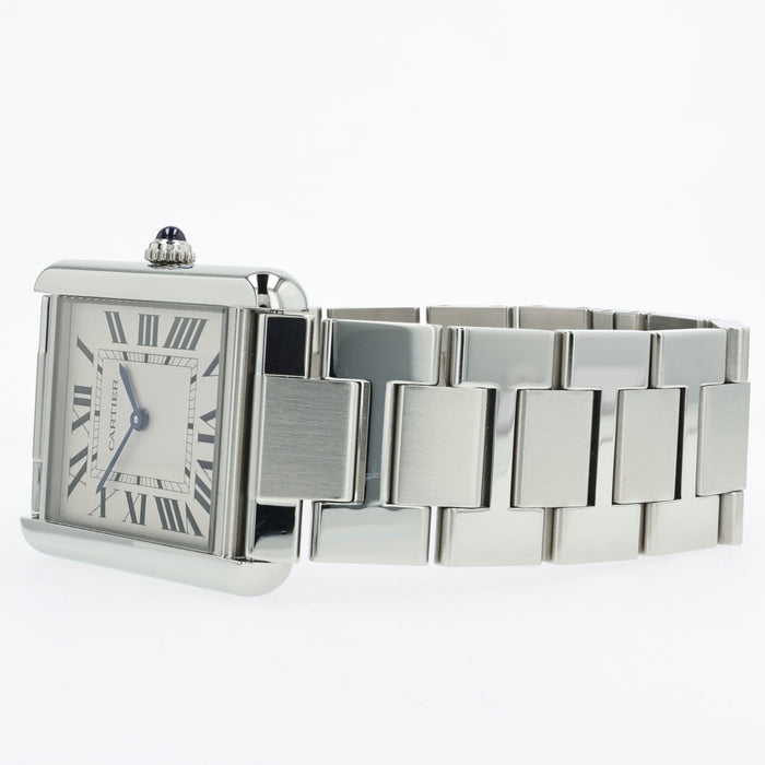 Cartier Tank Solo Large Stainless Steel Silver Dial Quartz W5200014 3169