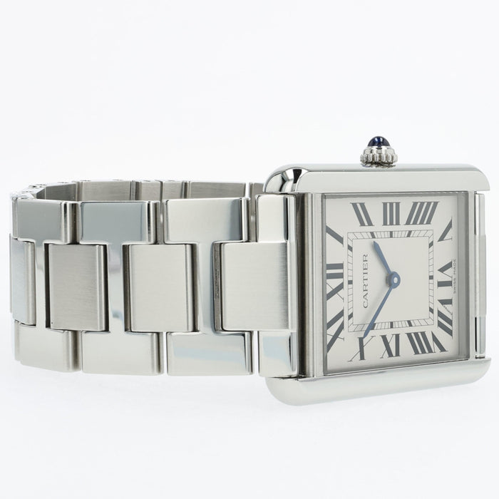 Cartier Tank Solo Large Stainless Steel Silver Dial Quartz W5200014 3169