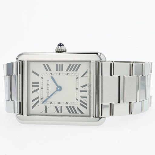 Cartier Tank Solo Large Stainless Steel Silver Dial Quartz W5200014 3169