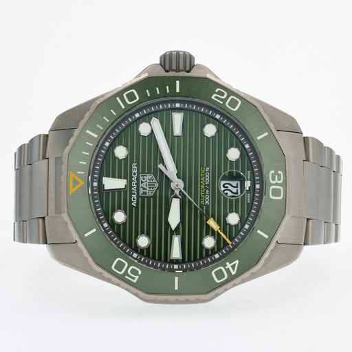 TAG Heuer Aquaracer Professional 300 Green Dial Titanium 43MM Automatic WBP208B