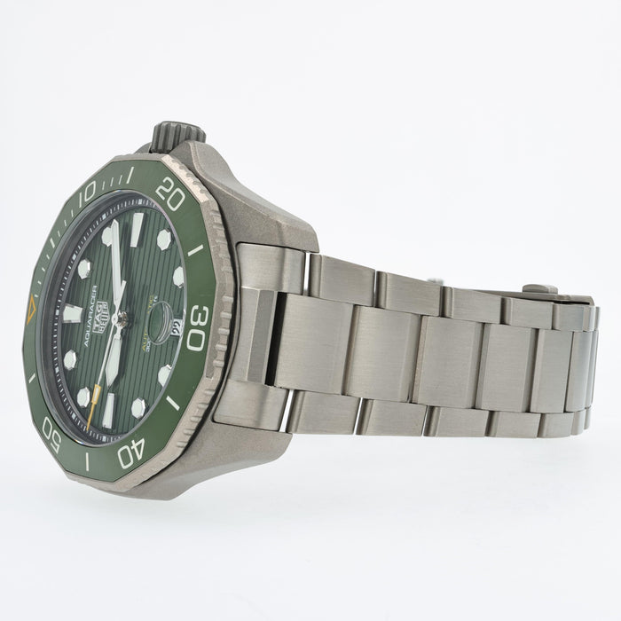 TAG Heuer Aquaracer Professional 300 Green Dial Titanium 43MM Automatic WBP208B