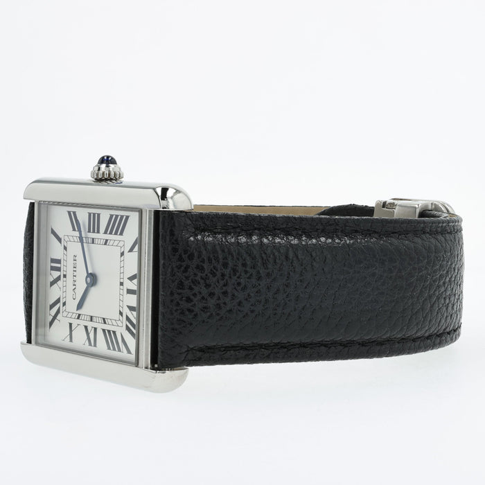 Cartier Tank Solo Large Stainless Steel Quartz Silver Dial WSTA0028 3169