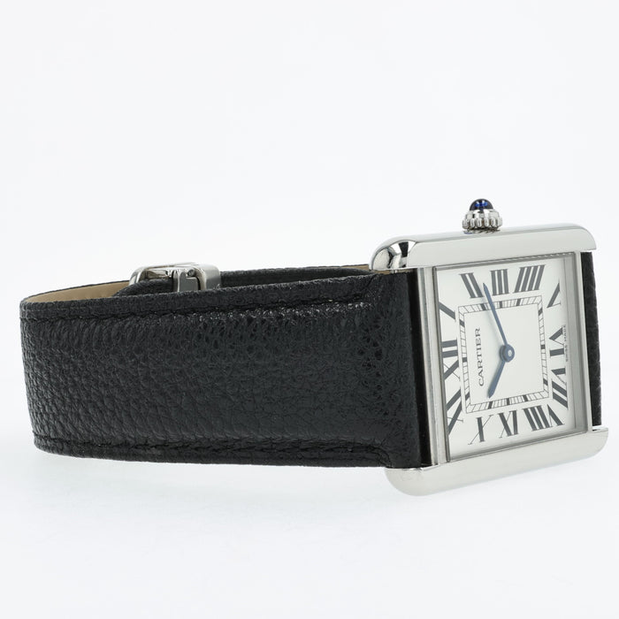 Cartier Tank Solo Large Stainless Steel Quartz Silver Dial WSTA0028 3169