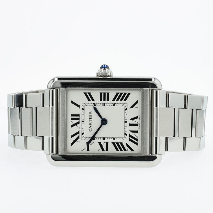 Cartier Tank Solo Small Stainless Steel Silver Dial Quartz W5200013 3170