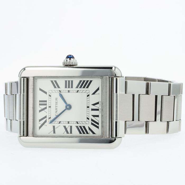 Cartier Tank Solo Small Stainless Steel Silver Dial Quartz W5200013 3170