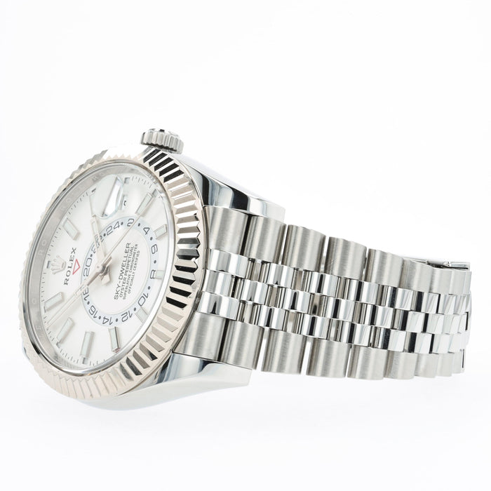 Rolex Sky-Dweller GMT White Dial Stainless Steel Jubilee Automatic 326934