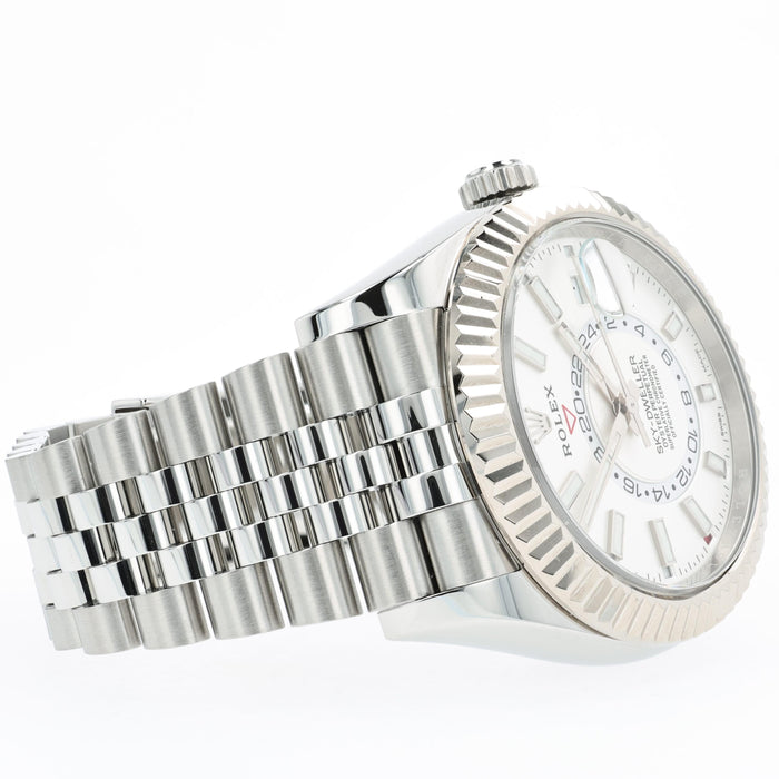 Rolex Sky-Dweller GMT White Dial Stainless Steel Jubilee Automatic 326934