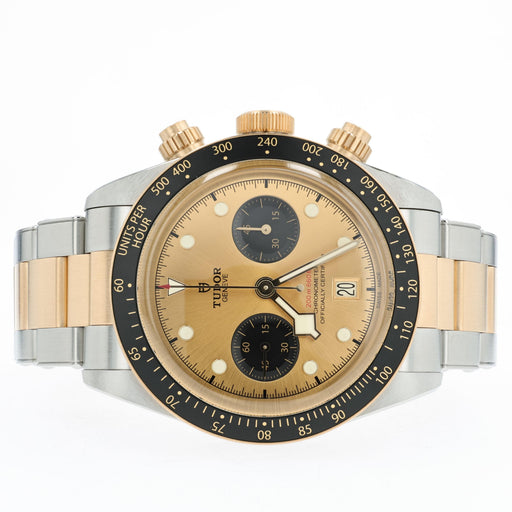 Tudor Black Bay Chronograph Black Dial 18k Yellow Gold & Stainless Steel 79363N