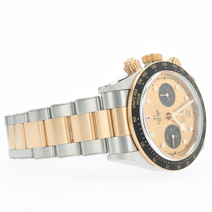 Tudor Black Bay Chronograph Black Dial 18k Yellow Gold & Stainless Steel 79363N