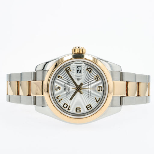 Rolex Lady-Datejust 26MM Silver Dial 18kt Yellow Gold & Stainless Steel 179163