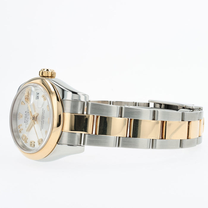 Rolex Lady-Datejust 26MM Silver Dial 18kt Yellow Gold & Stainless Steel 179163