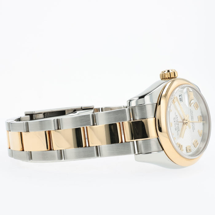 Rolex Lady-Datejust 26MM Silver Dial 18kt Yellow Gold & Stainless Steel 179163