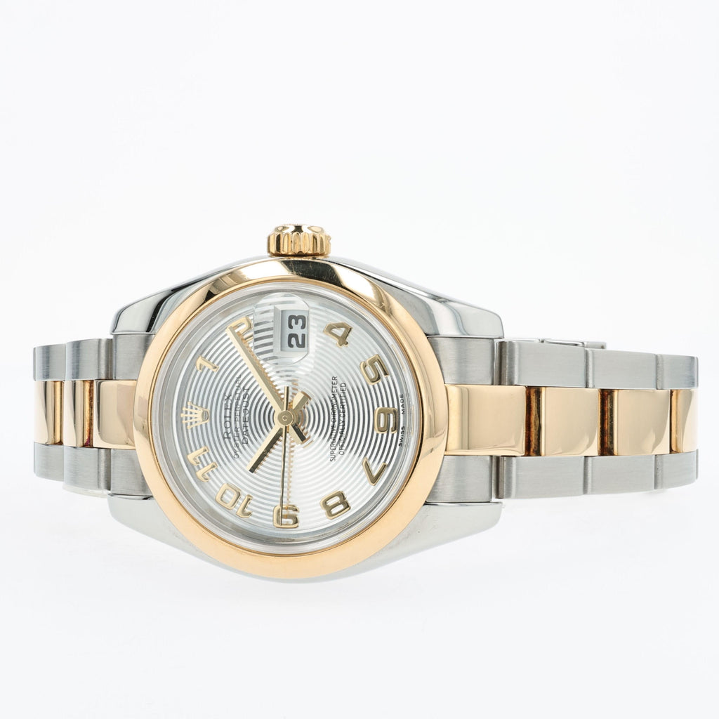 ROLEX DATEJUST 179163 1コマ Rolex Lady-Datejust 26MM Silver Dial 18kt Yellow Gold & Stainless Stee