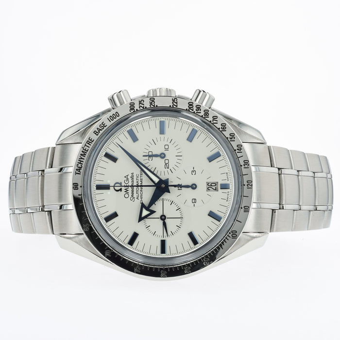 Omega Speedmaster White Dial Broad Arrow Chronograph 42MM 3551.20