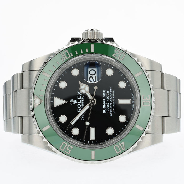 Rolex Submariner Date Black Dial Green Bezel Starbucks Stainless Steel 126610LV