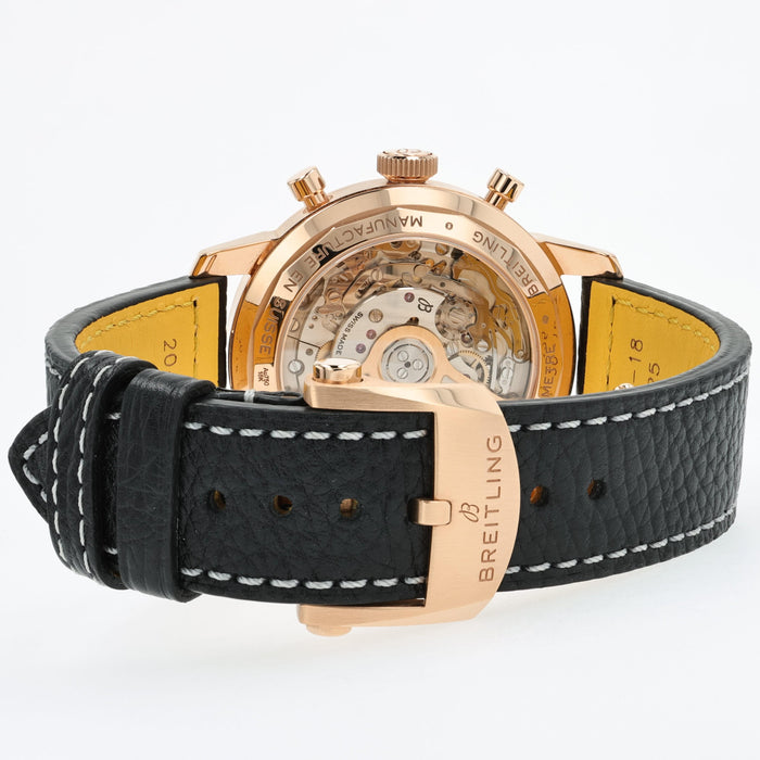 Breitling Top Time Automatic Brown Dial 41mm 18kt Rose Gold RB0176