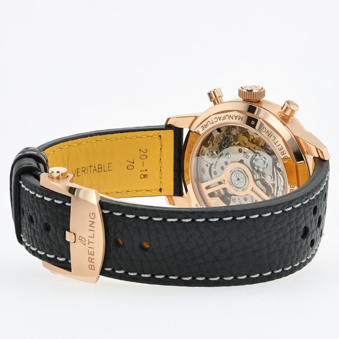 Breitling Top Time Automatic Brown Dial 41mm 18kt Rose Gold RB0176