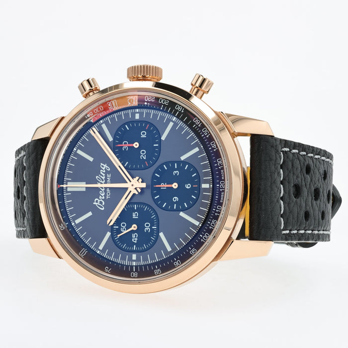 Breitling Top Time Automatic Brown Dial 41mm 18kt Rose Gold RB0176