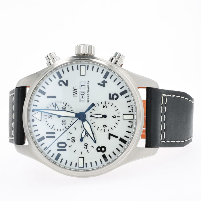 IWC Pilot Chronograph White Dial Automatic Stainless Steel 43MM IW377725