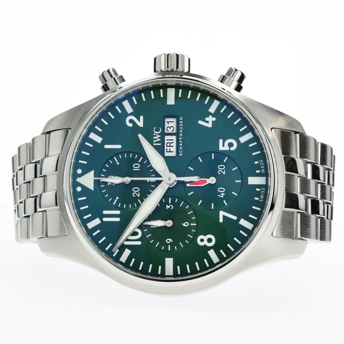 IWC Pilot Chronograph Green 43mm Stainless Steel IW378006